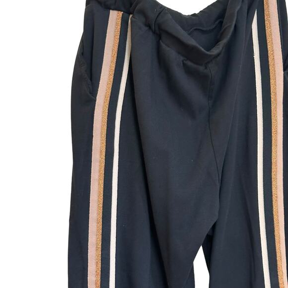 Ted Baker Pants - Ted Baker Navy Blue Striped Metallic Trim Aliceah Jogger sz 4=L
